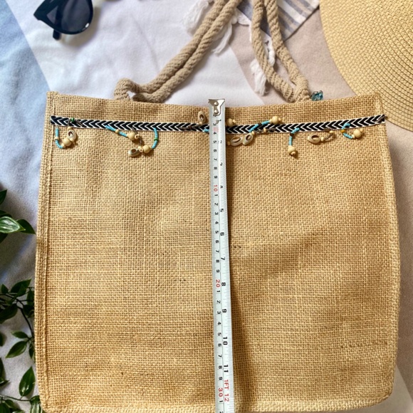 Handmade Bag|Hand knitted bag |shoulder bag|Summer bag|Wicker Bag - Picture 5 of 6